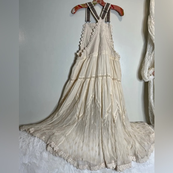 ✨SOLD✨ NEW FP TRAILS END VINTAGE-INSPIRED LACE TIERED SHIRT-ALL (S) - Picture 8 of 13